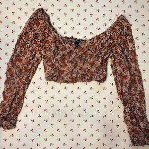 Fall floral Wild Fable top
